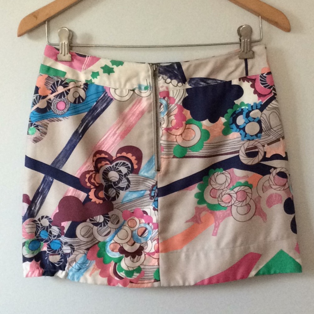 See By Chloe silk printed mini skirt
